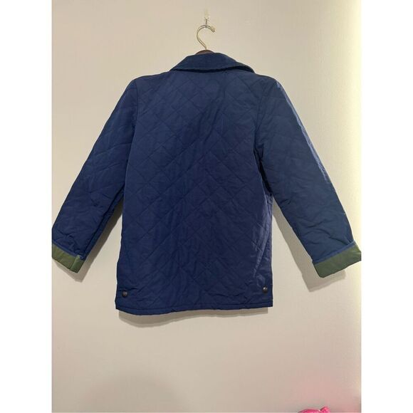 Vintage y2k Vineyard Vines diamond quilted chore barn coat lined XS navy jacket - Picture 11 of 13